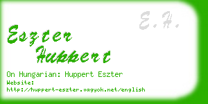 eszter huppert business card